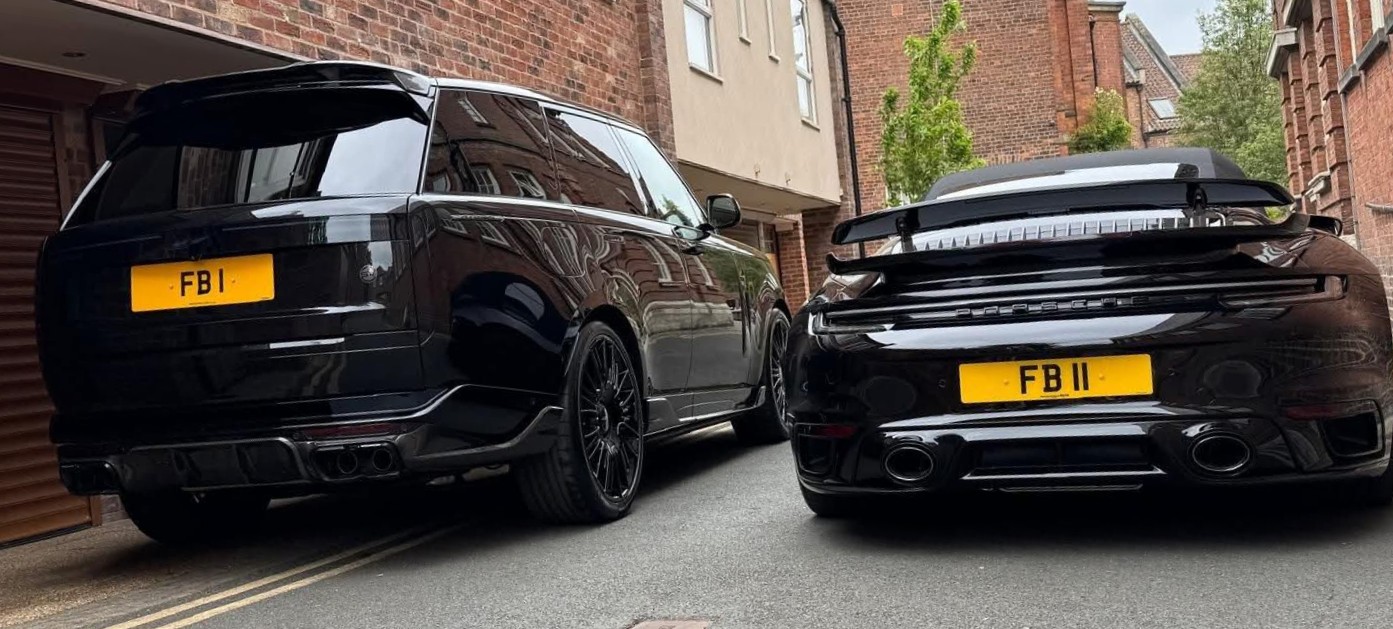 UK Number Plate FB 1
